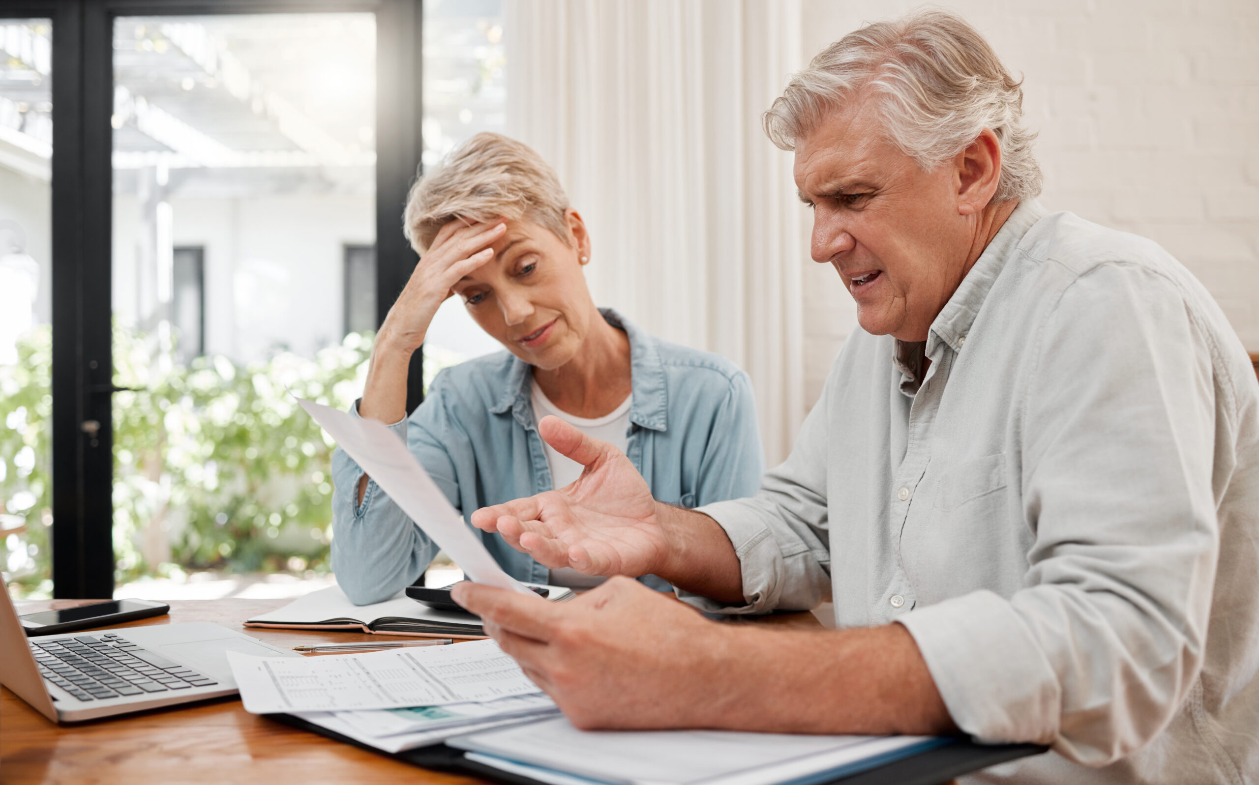 sad-retirement-couple-finance-debt-and-anxiety